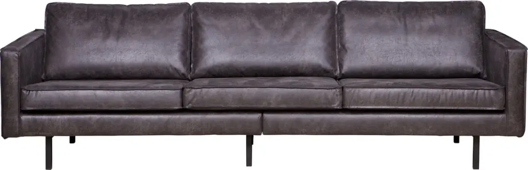 WOOOD Rodeo 3-Zits Bank - Zwart - 85x277x86 - afbeelding 2 van 6