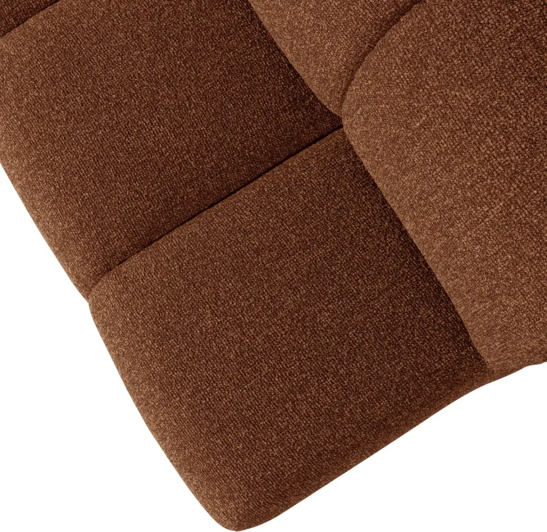 WOOOD Mojo Eetbank 164cm - Roestbruin Bouclé - afbeelding 5 van 6