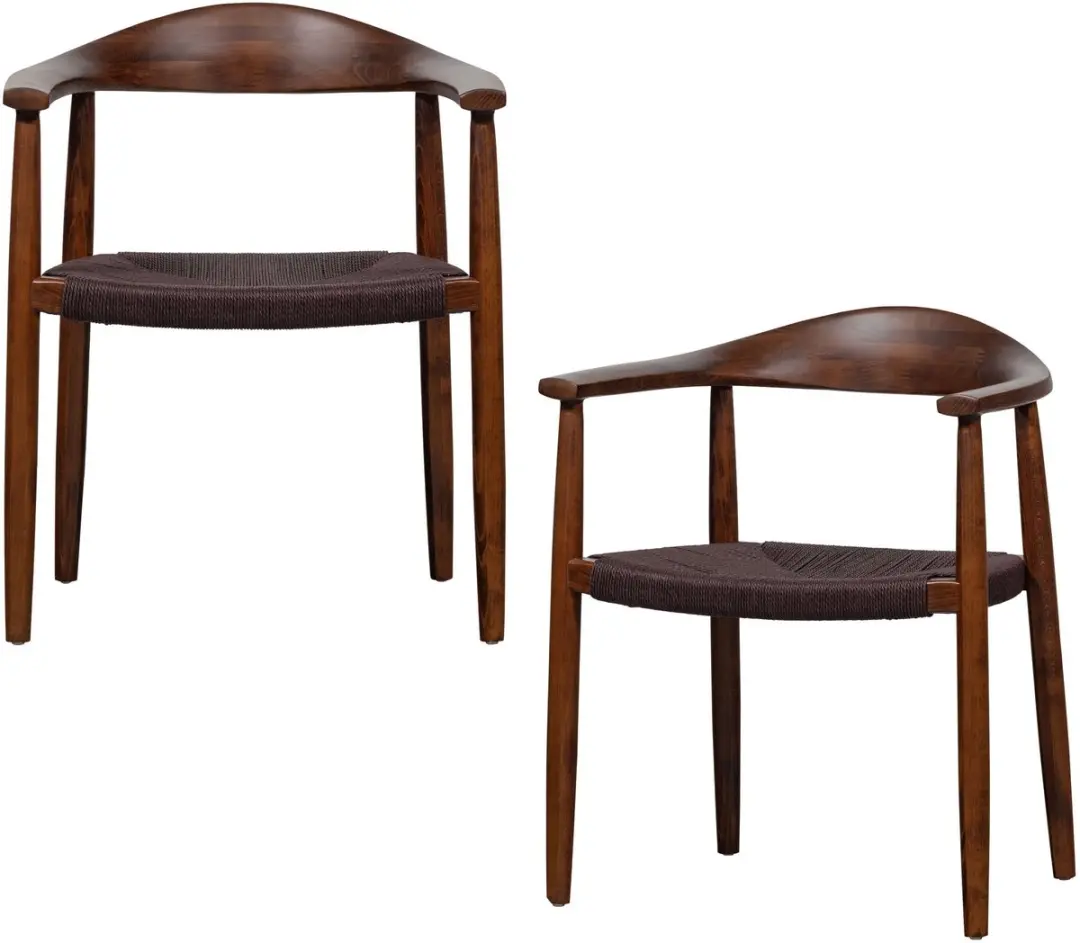vtwonen Embrace Eetkamerstoelen Gevlochten