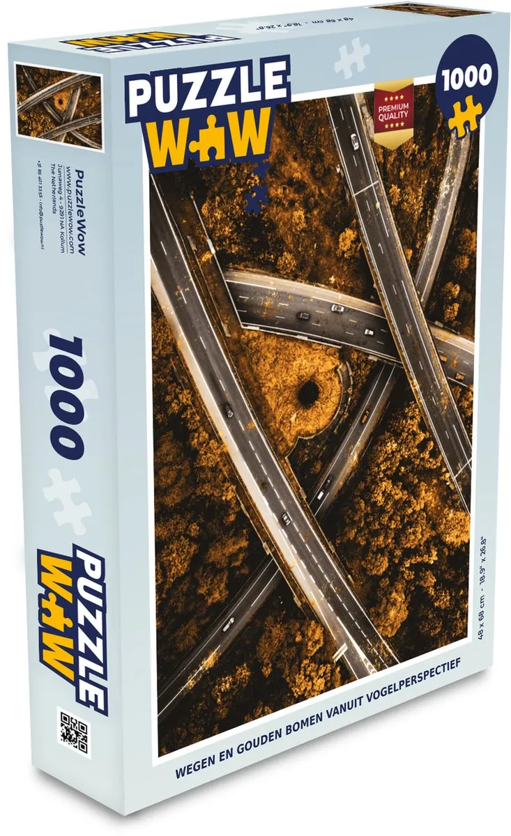 PuzzleWow Snelwegen Legpuzzel 1000 Stuks