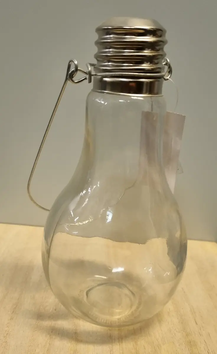 Glazen lamp vaasje