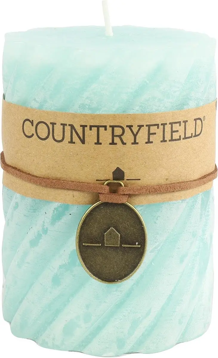 Countryfield Stompkaars met Ribbel Turquoise Ø7 cm