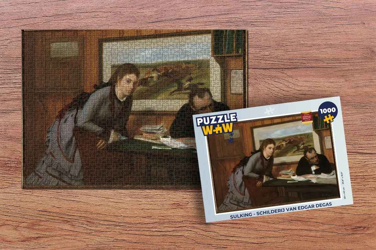 PuzzleWow Sulking Edgar Degas Legpuzzel 1000 Stuks - Multicolor