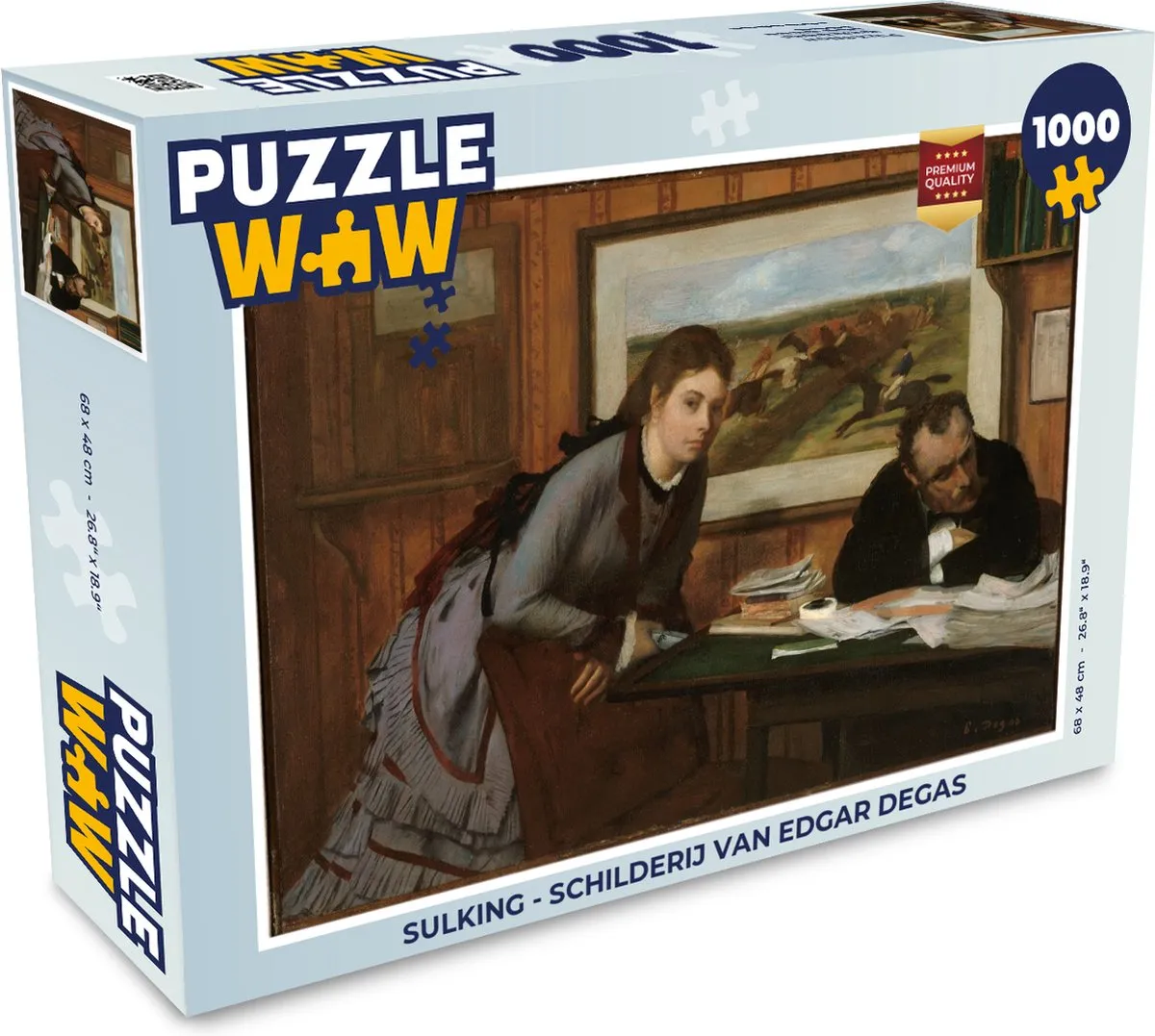 PuzzleWow Sulking Edgar Degas Legpuzzel 1000 Stuks