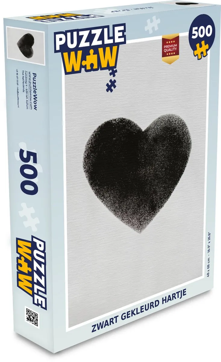 PuzzleWow Hart Design Legpuzzel 500 Stuks