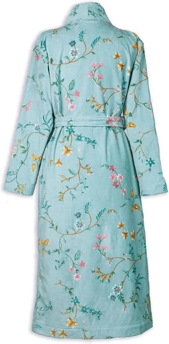 Pip Studio Les Fleurs Badjas Blauw XXL - afbeelding 3 van 6