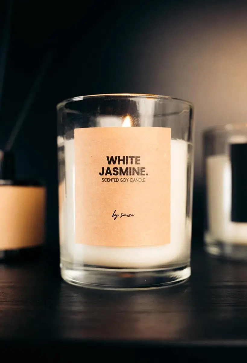 SENZA Geurkaars White Jasmine Kraft
