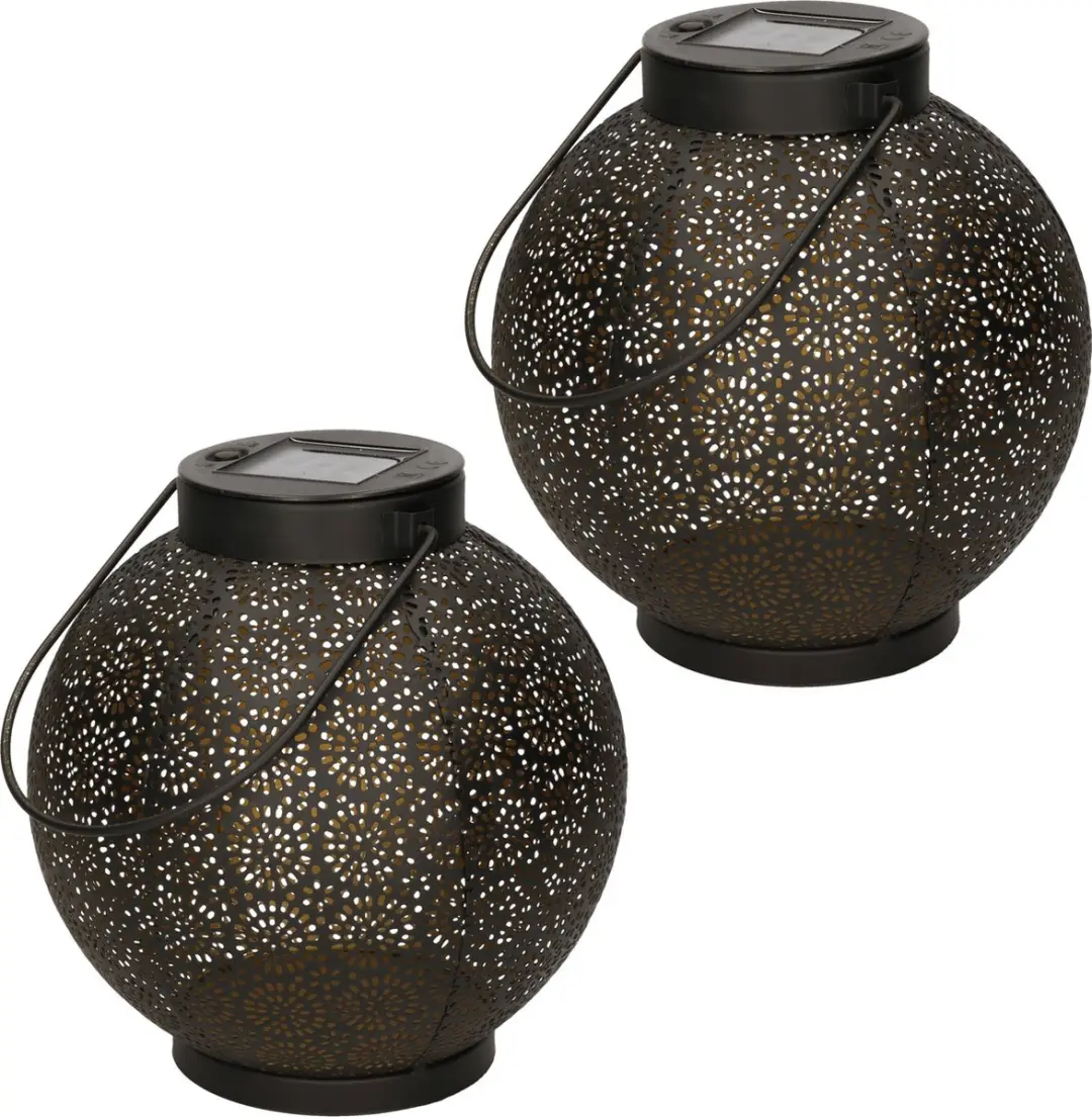 2x stuks anna's collection solar lantaarn