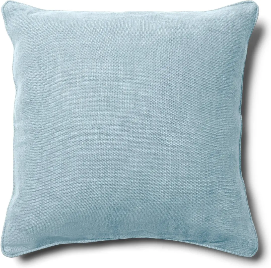 Riviera Maison Kussenhoes 50x50 Lichtblauw linnen effen kleur