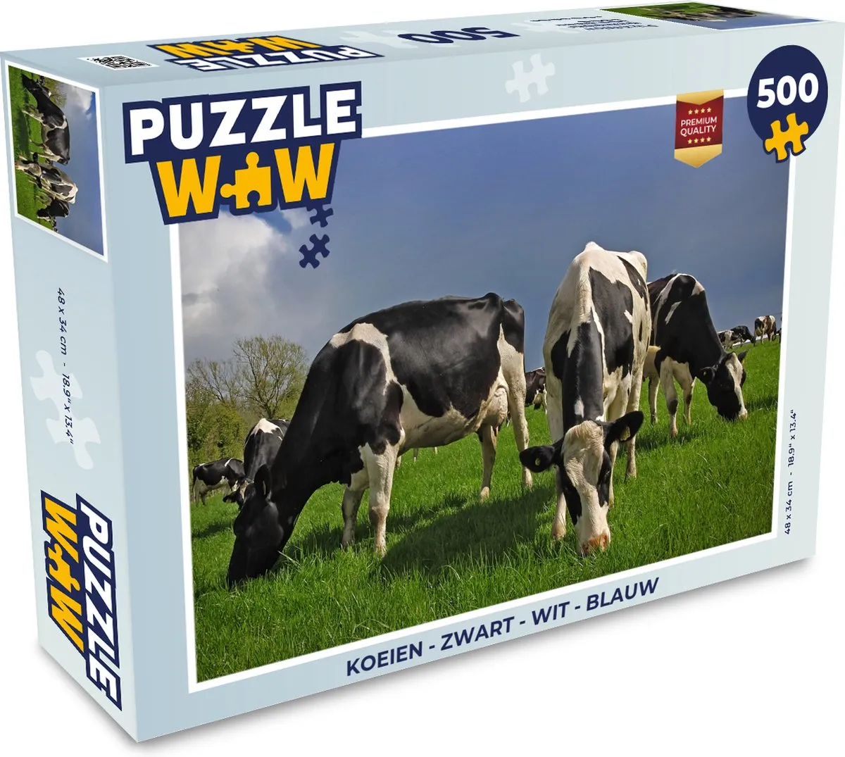 PuzzleWow Koeien Legpuzzel 500 Stuks