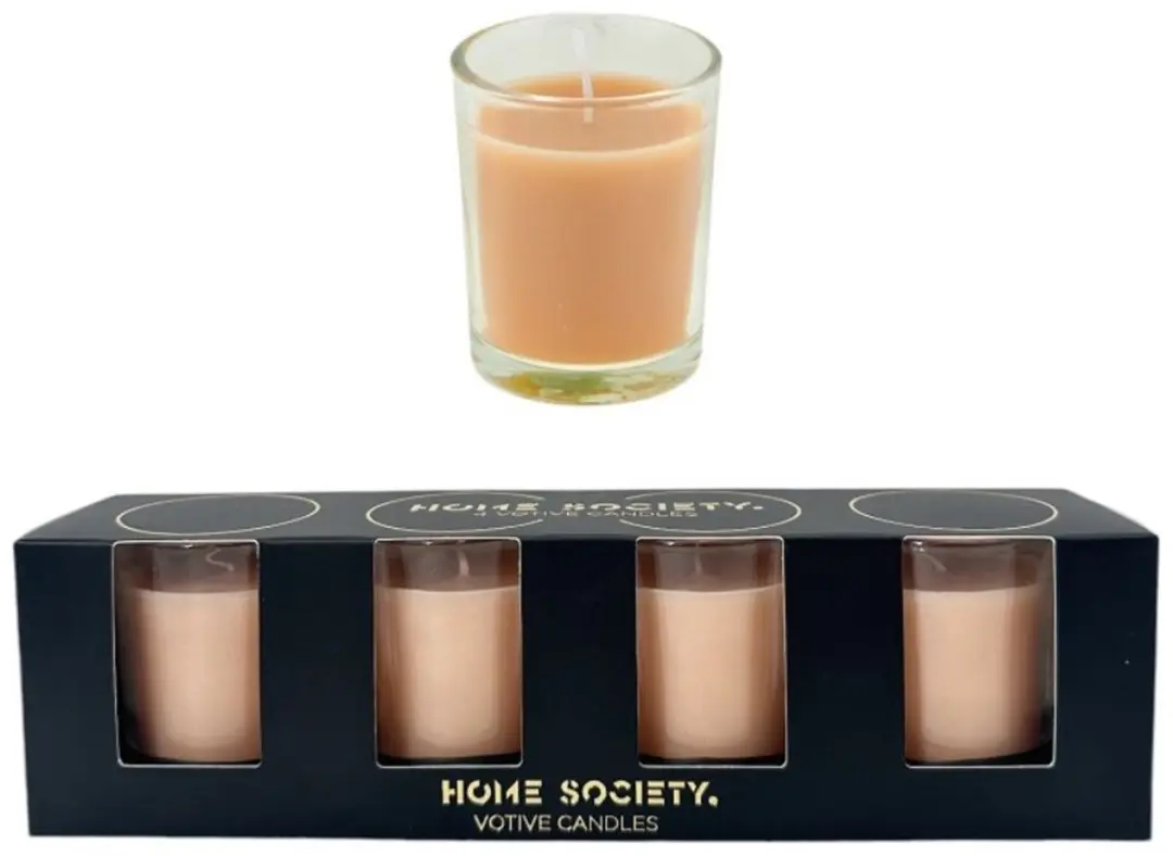 Home Society Votive Candles Peach