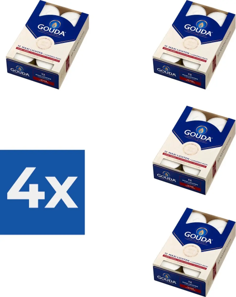 Gouda Waxinelichtjes Wit
