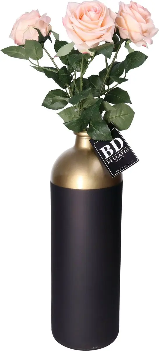 Bellatio Design Kunstbloem Roos Dijon