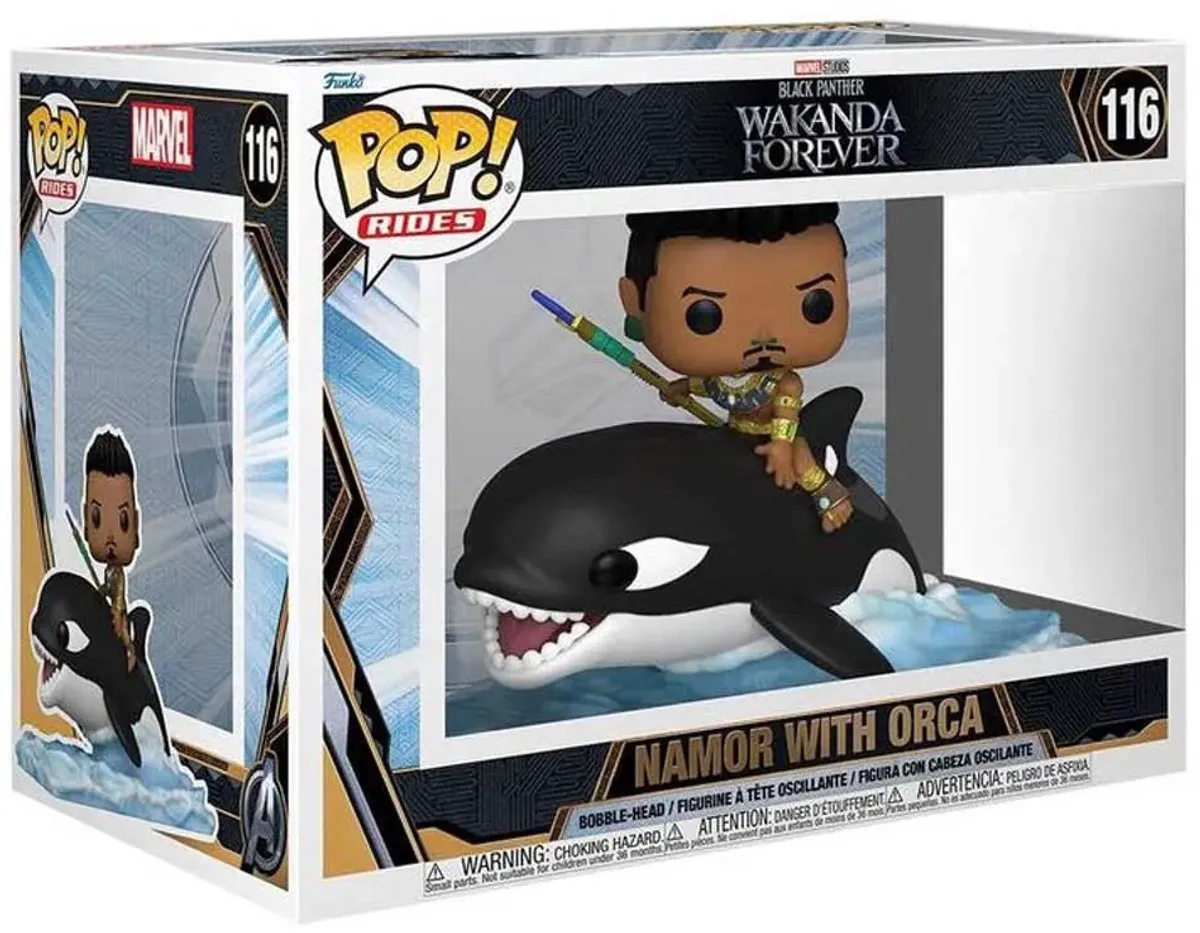 Funko Black Panther Wakanda Forever Namor Pop! Ride Super Deluxe 66721 - afbeelding 6 van 6