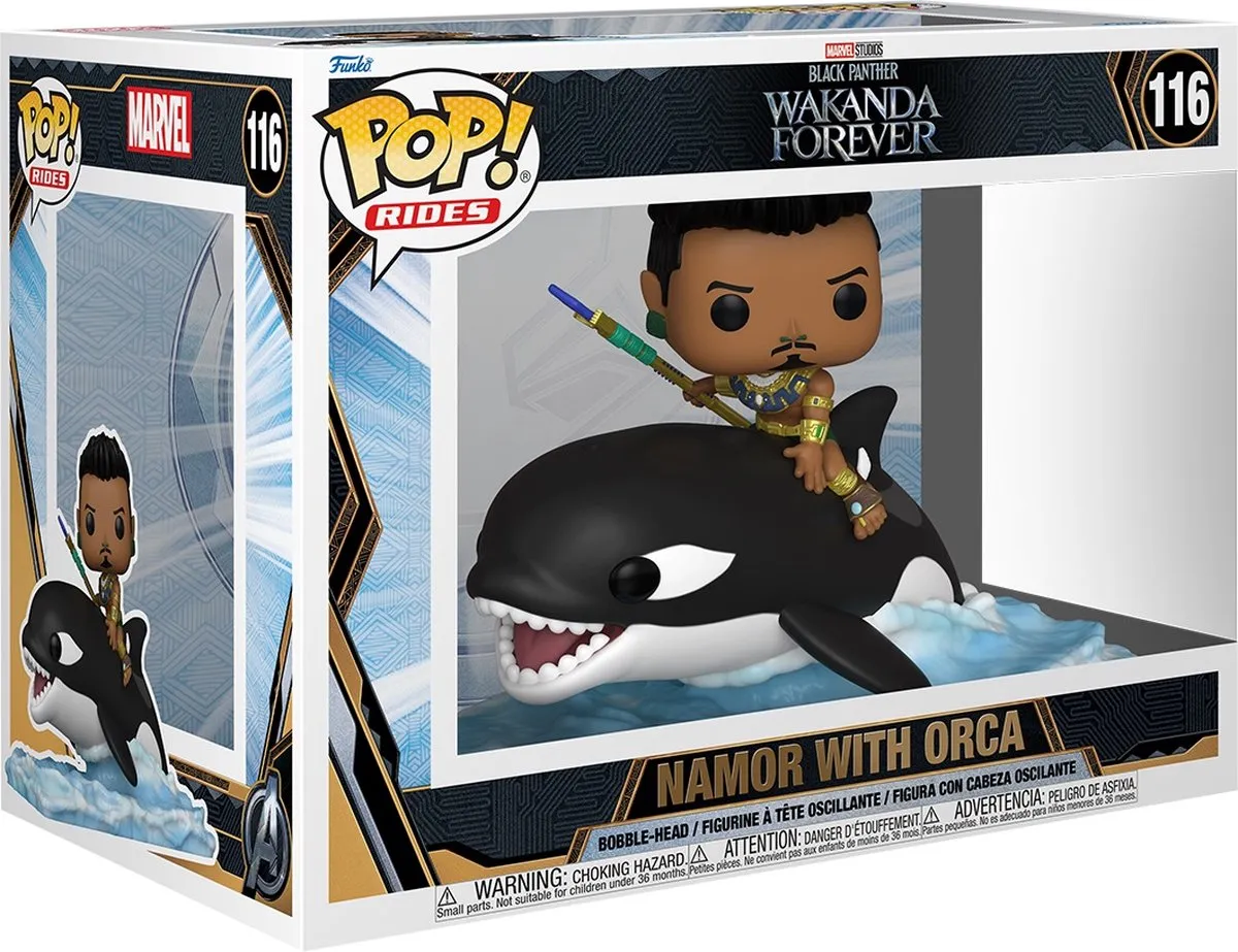 Funko Black Panther Wakanda Forever Namor Pop! Ride Super Deluxe 66721