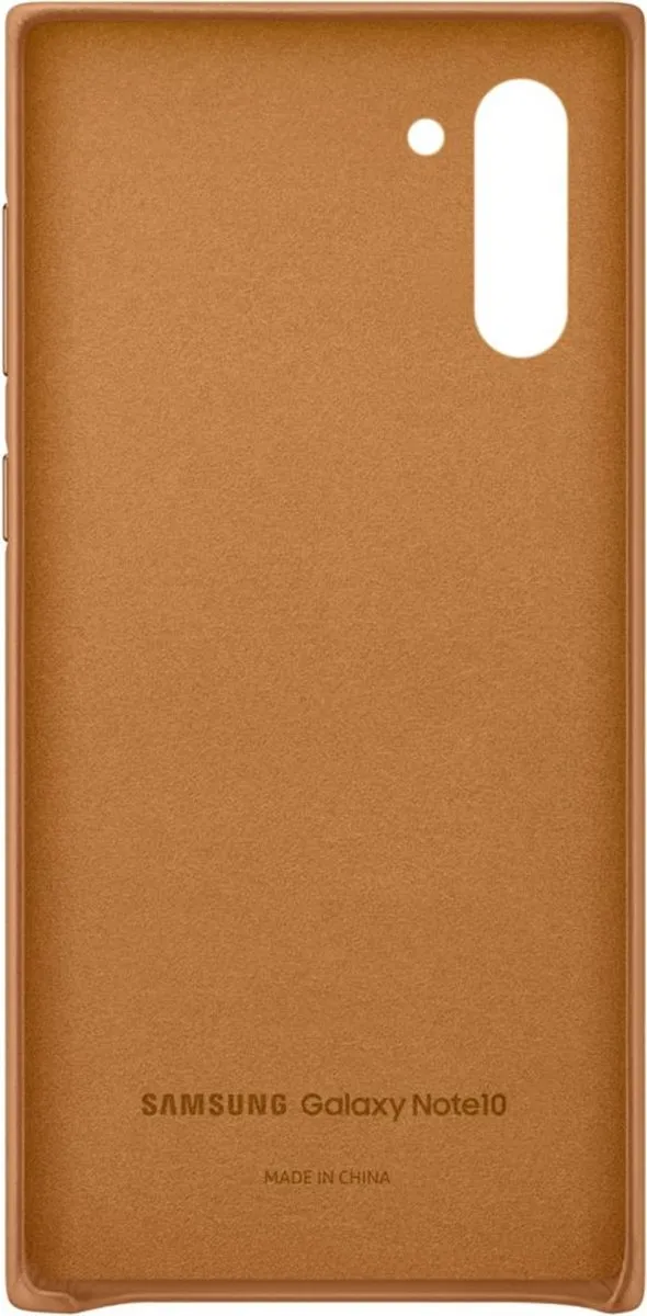 Samsung Galaxy Note 10 Leather Cover - Bruin