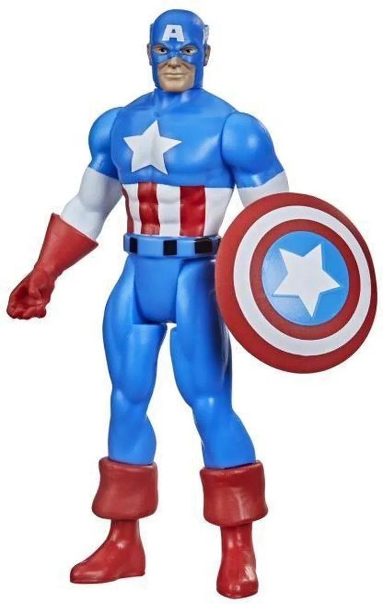 Marvel Legends Captain America Speelfiguur - Retro Collection - afbeelding 6 van 6