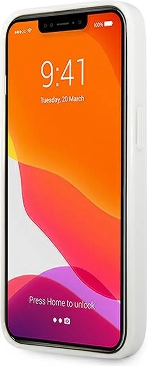 Mercedes MEHCP13SESPWH iPhone 13 mini Hardcase - Zilver - Sterrenpatroon