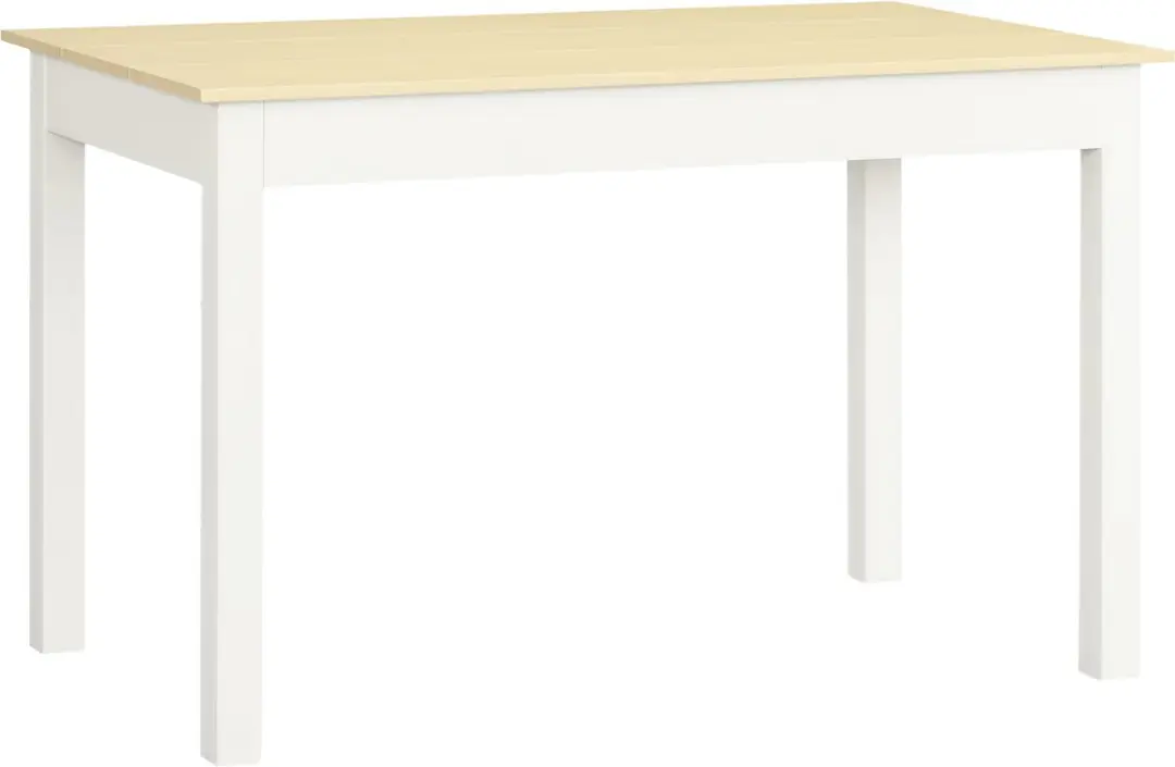 HOMCOM-Eettafel-Spaanplaat-119x70x75cm-Natuurlijk hout