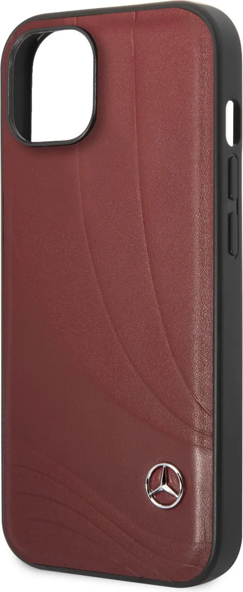 Mercedes-Benz PU Leerhoesje iPhone 14 - Rood - MPN 3666339081461