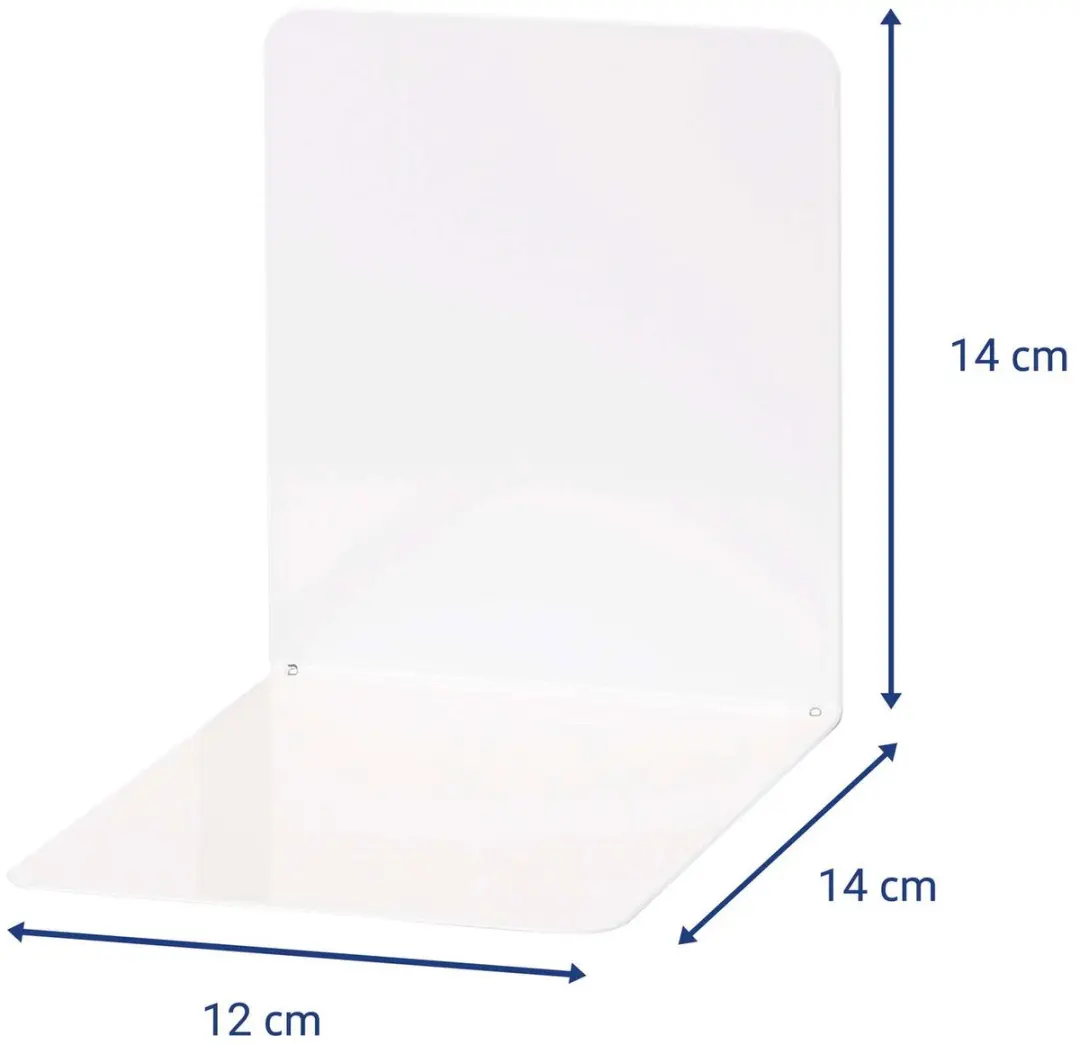 MAUL Boekensteunen 14cm Wit - 2 Stuks - afbeelding 6 van 6