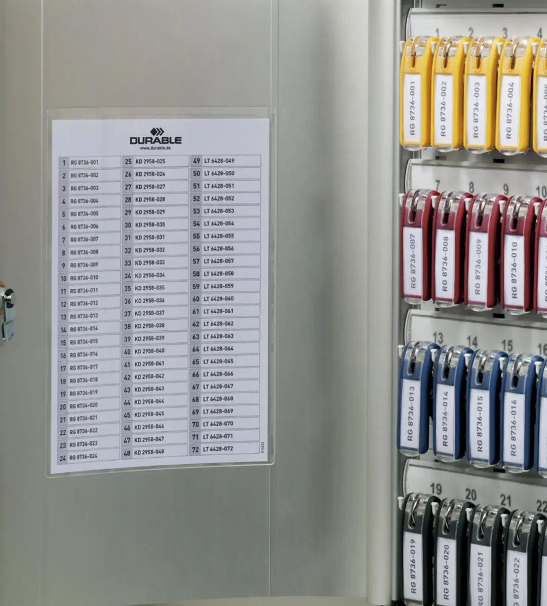 Durable Sleutelkast 72 Sleutels - Zilver - afbeelding 3 van 6