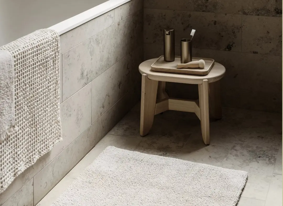 Blomus Caro Badtextiel Moonbeam - 2 Stuks 30x30cm Beige - afbeelding 2 van 6