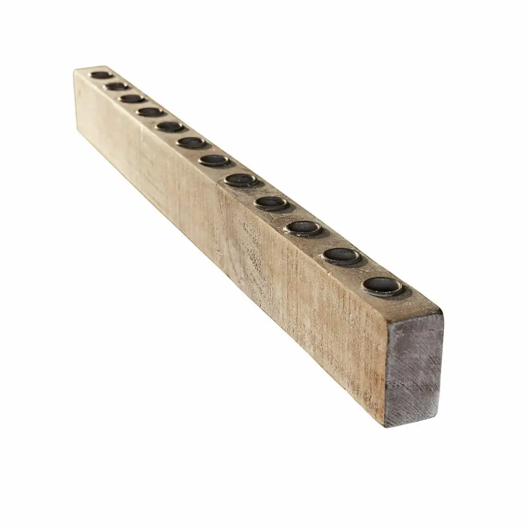 Loberon Nicky Kaarsenhouder - Bruin - afbeelding 3 van 6