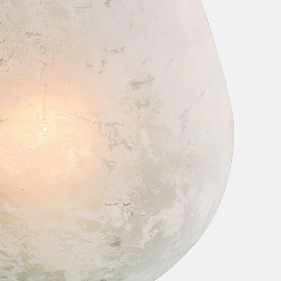 Loberon Windlicht Nareli - 15cm Antiekwit - afbeelding 4 van 4