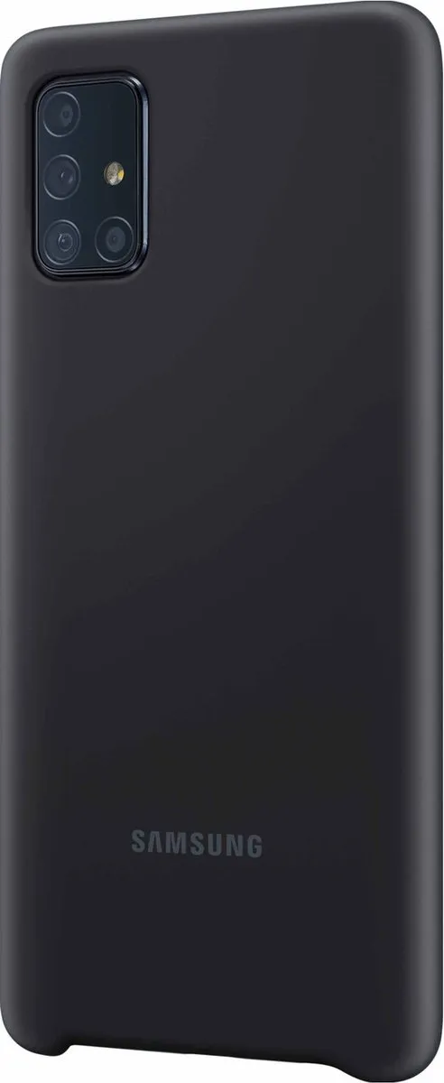 Samsung Silicone Hoesje A71 EF-PA715TBEGEU - Zwart