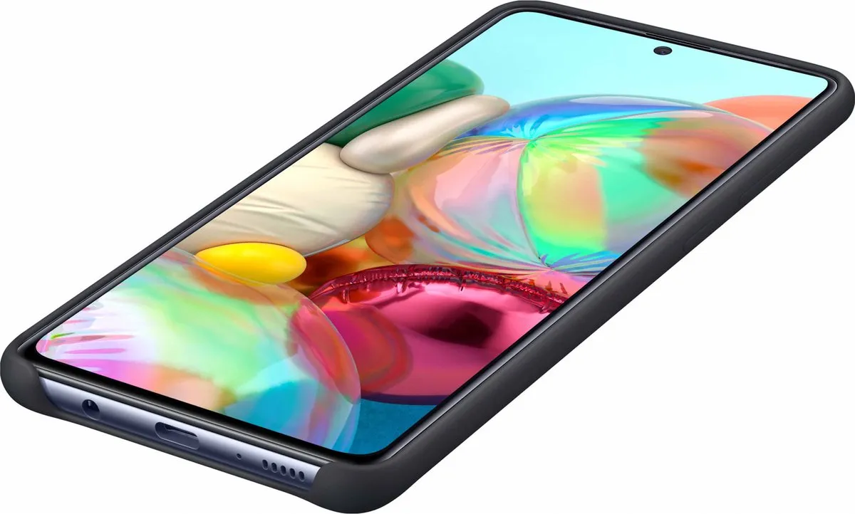 Samsung Silicone Hoesje A71 EF-PA715TBEGEU - Zwart