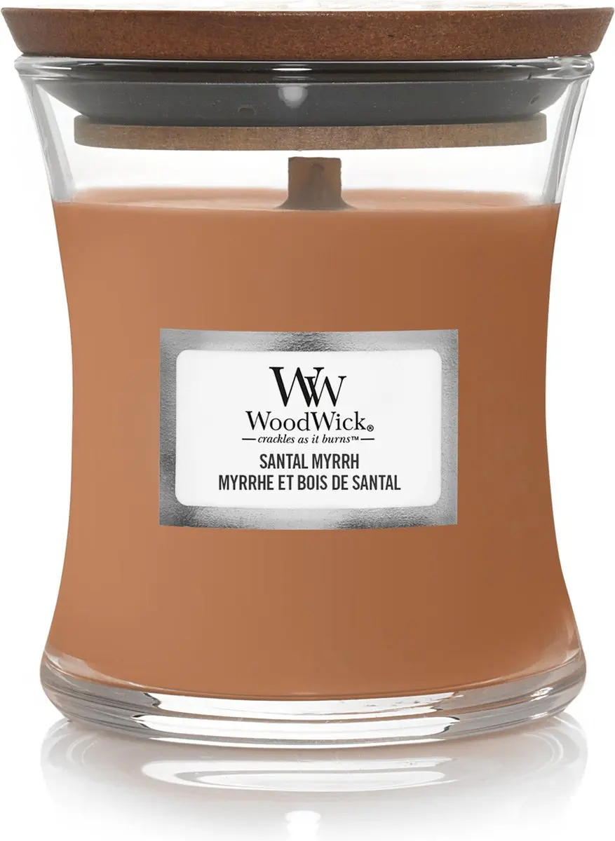 WoodWick Santal Myrrh Mini Candle - 20 Branduren - afbeelding 3 van 3
