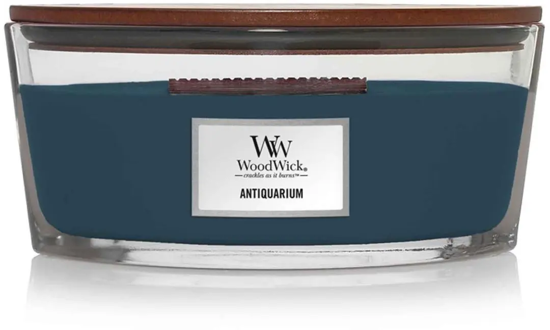 WoodWick Heartwick Flame Ellipse Geurkaars - Antiquarium - 50 uur - afbeelding 3 van 4