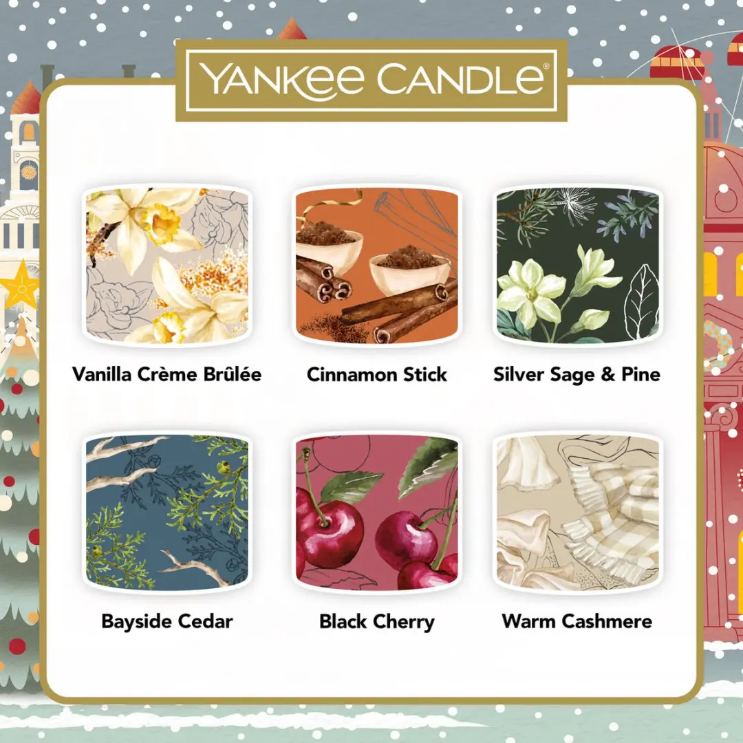 Yankee Candle Passport to the Holidays Votive Giftset - 6 Stuks - afbeelding 4 van 6