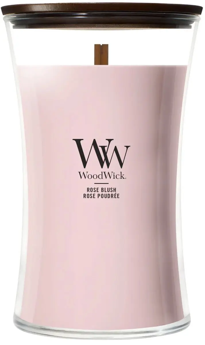 WoodWick Hourglass Rose Blush Geurkaars