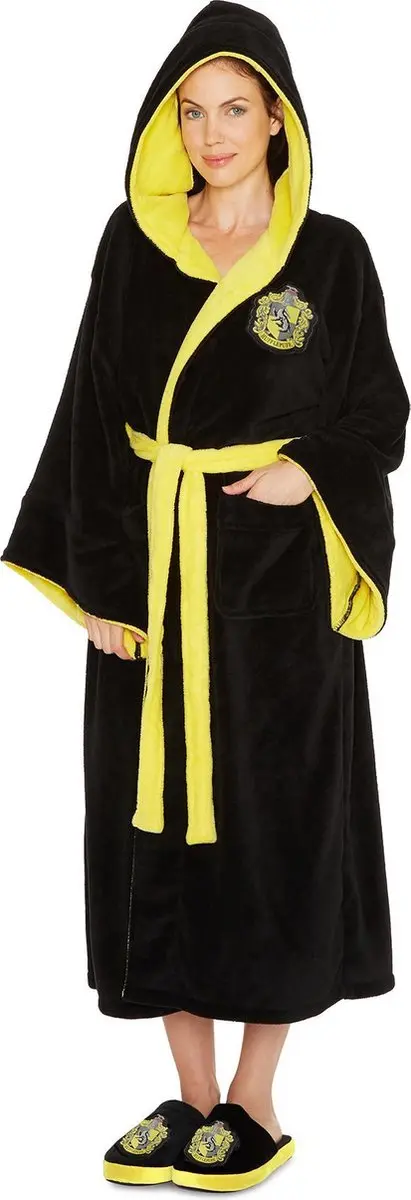 Badjas, Harry Potter "Hufflepuff" hooded womens oversized