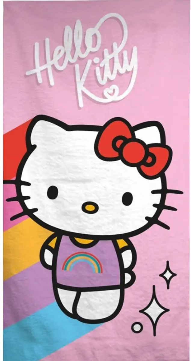 Hello Kitty Strandlaken 70x140cm Multicolor - afbeelding 2 van 6