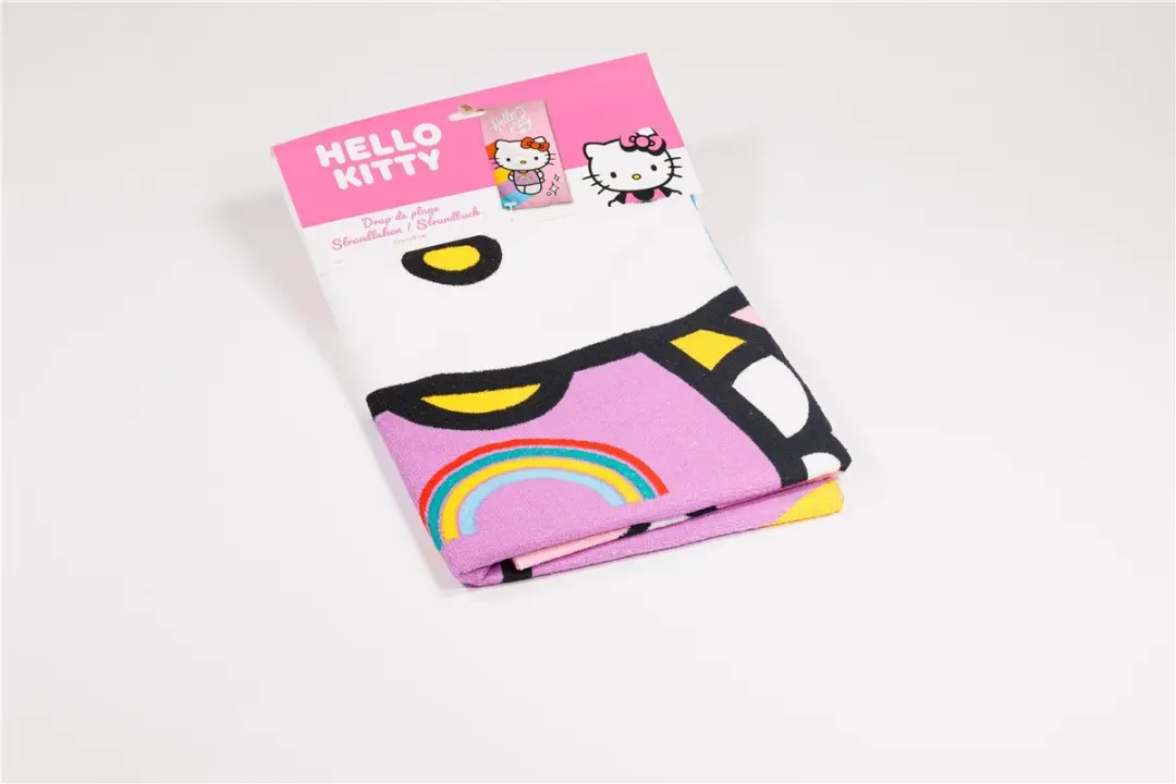 Hello Kitty Strandlaken 70x140cm Multicolor - afbeelding 4 van 6