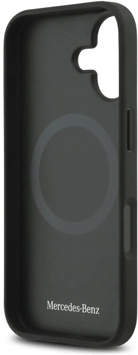 Mercedes-Benz iPhone 17 Back Cover - Zwart Leder - 3666339507435 - afbeelding 3 van 6