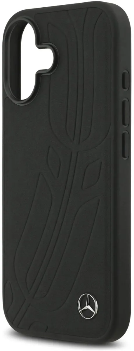 Mercedes-Benz iPhone 17 Back Cover - Zwart Leder - 3666339507435 - afbeelding 6 van 6