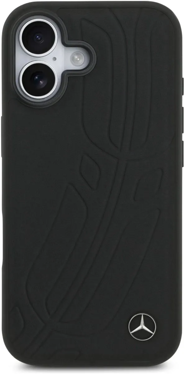 Mercedes-Benz iPhone 17 Back Cover - Zwart Leder - 3666339507435 - afbeelding 5 van 6