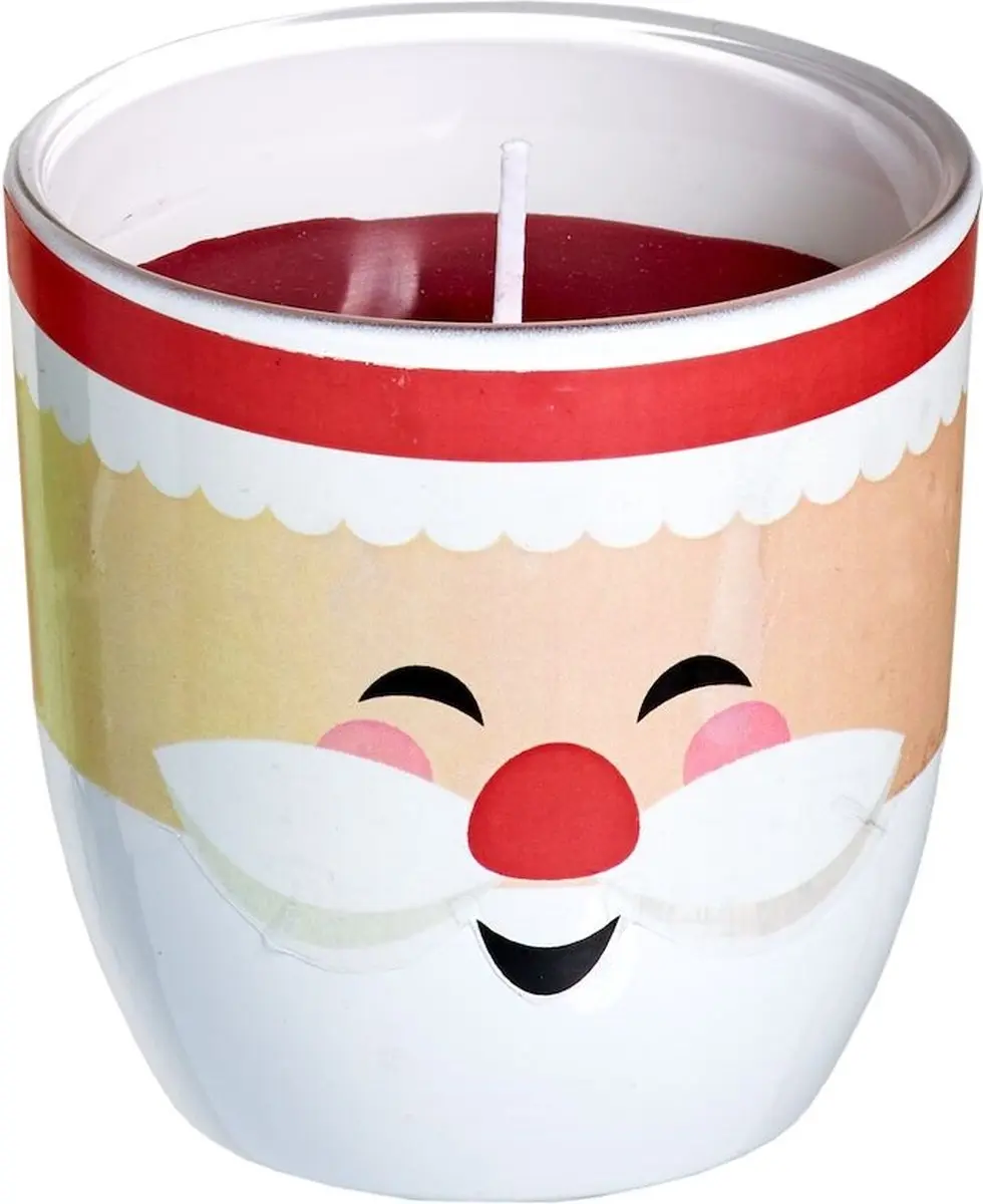 Kaars gesleeved glas Santa