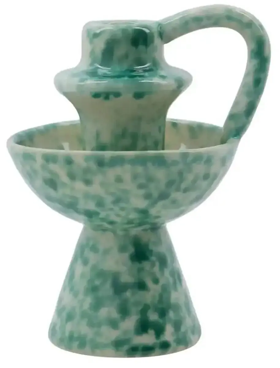 House Doctor Diva Kandelaar - Groen - 14cm - afbeelding 2 van 4