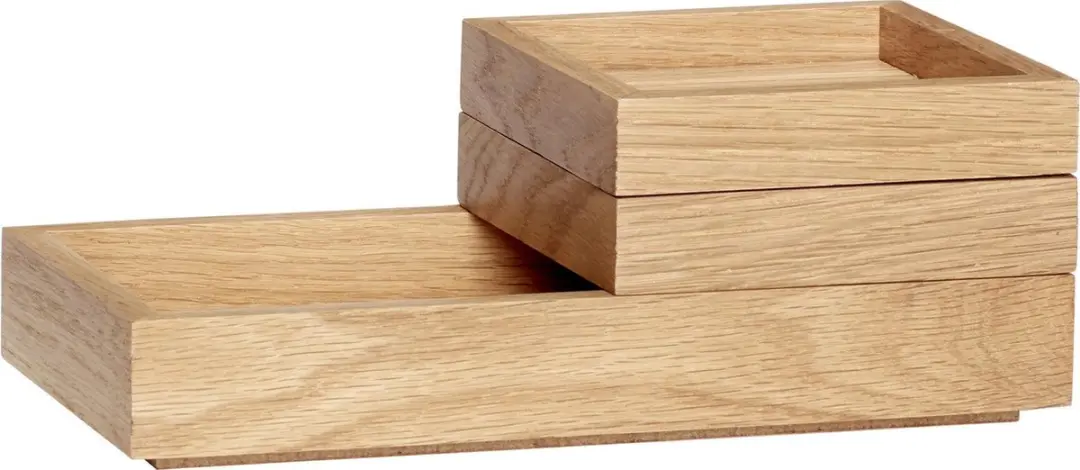 Hübsch Staple Nature Opbergdoos 24x12x6cm - afbeelding 2 van 5