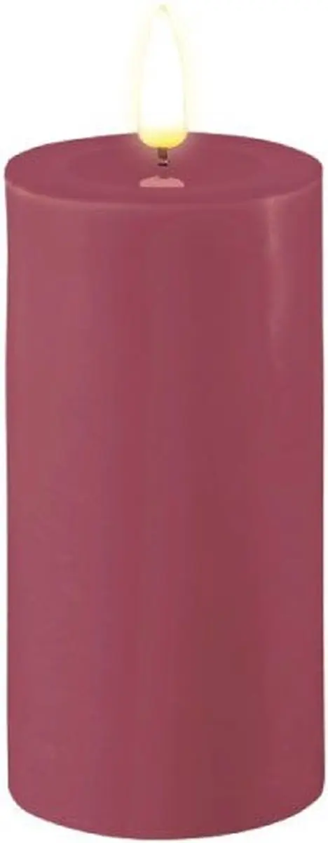 Deluxe Homeart LED Stompkaarsen 5x10cm Magenta