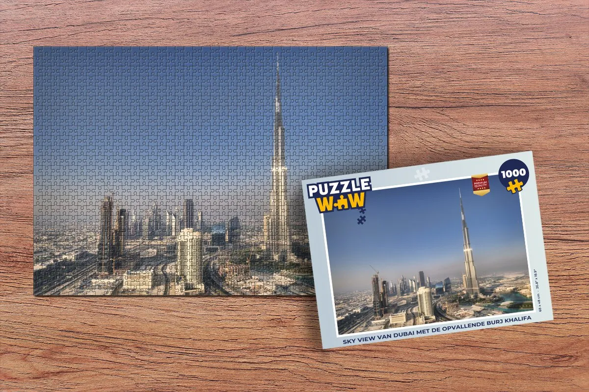 PuzzleWow Sky View Dubai Legpuzzel 1000 Stuks