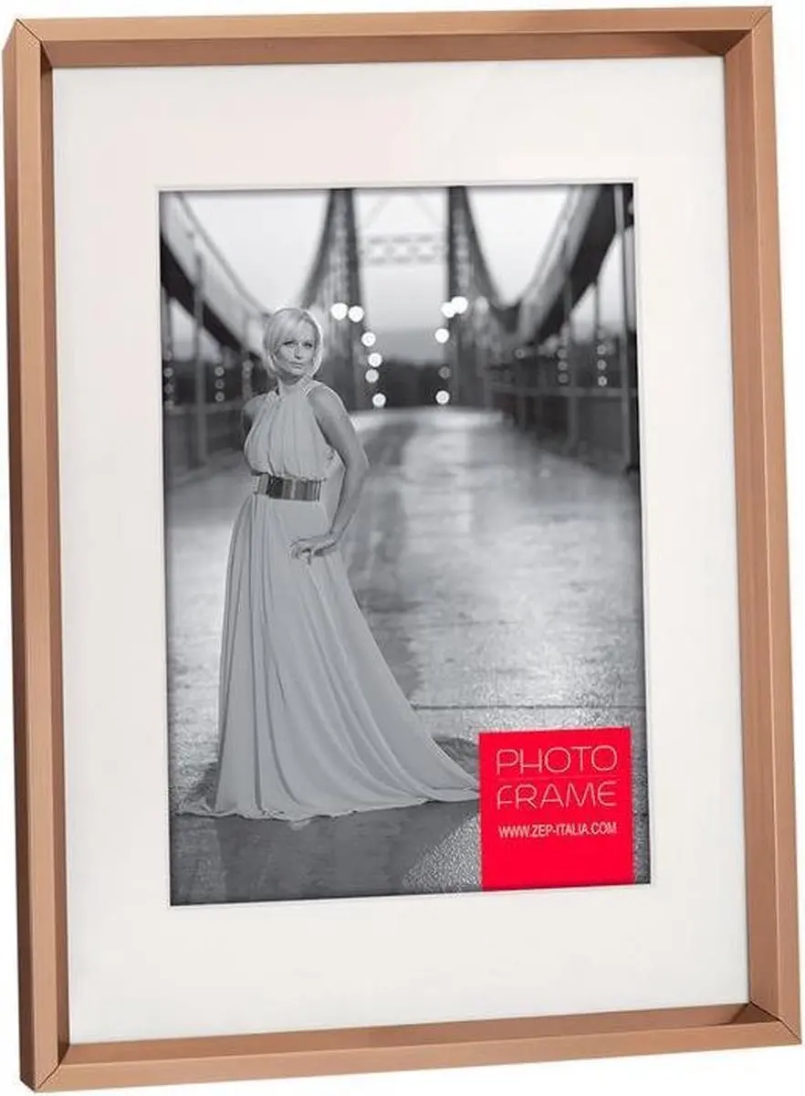 Zep Yvette Aluminium Fotolijst Bruin 13x18/18x24cm - afbeelding 2 van 6