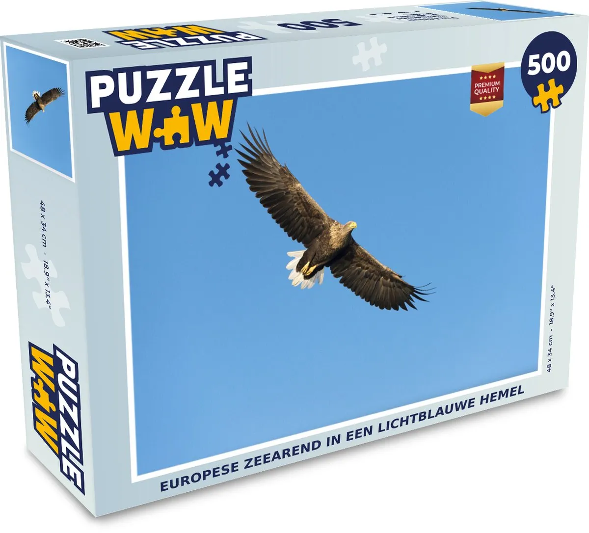 PuzzleWow Legpuzzel Europese Zeearend 500 Stuks