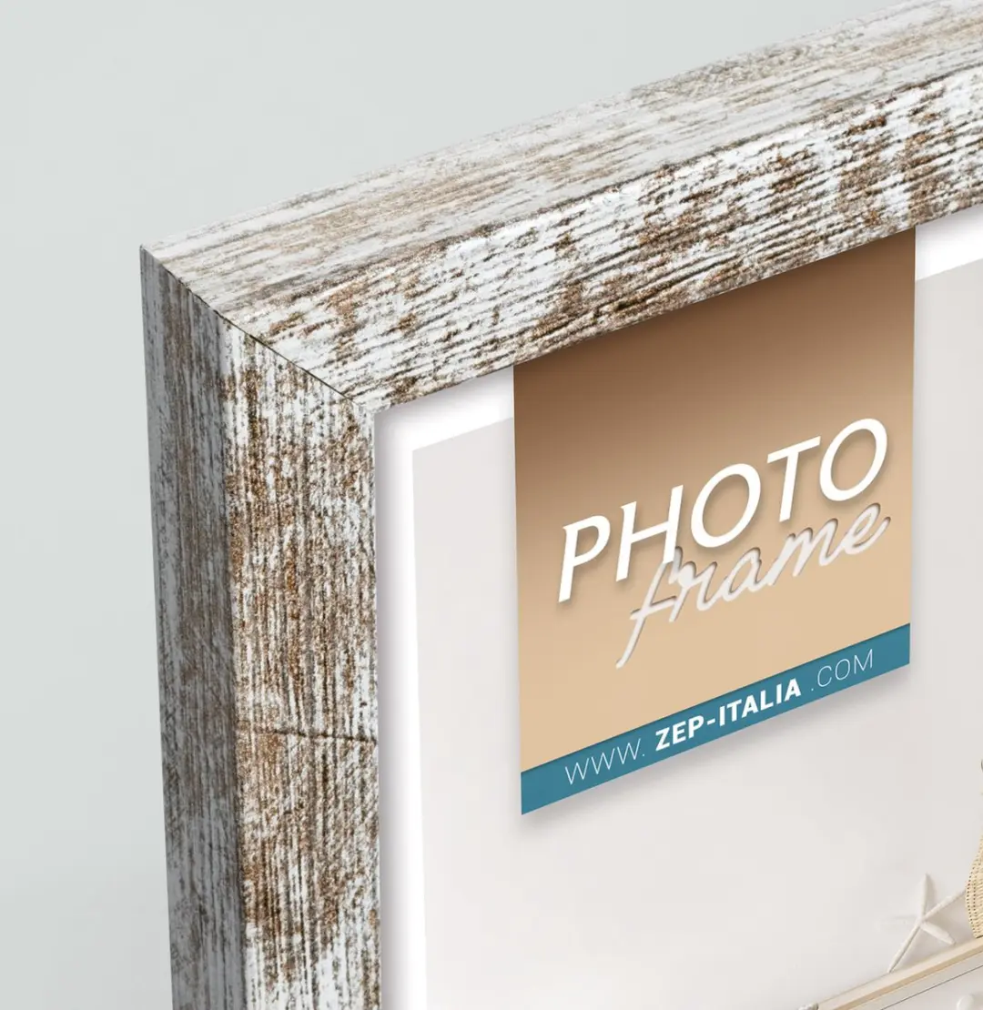 Zep Vivan 6 Fotolijst 10x15cm - Wit/Bruin - afbeelding 2 van 4