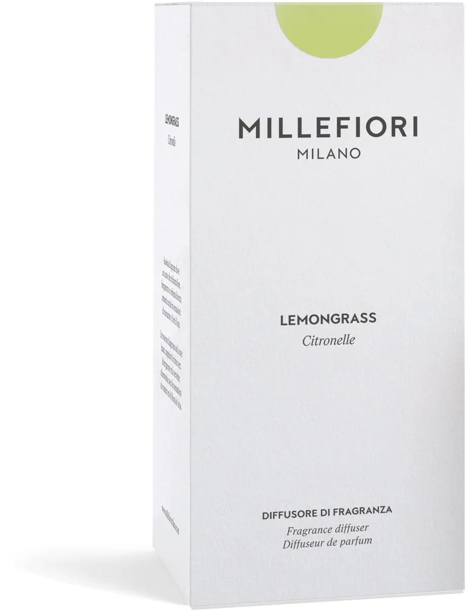 Millefiori Milano Geurstokjes 250ml Lemon Grass - Geel - afbeelding 3 van 4